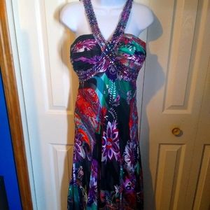 Printed formal dress